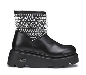 Stivaletti Sherpa Boot in Pelle da Donna