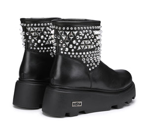 Stivaletti Sherpa Boot in Pelle da Donna